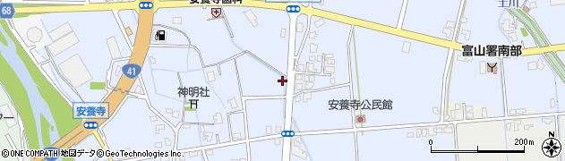 富山県富山市安養寺周辺の地図
