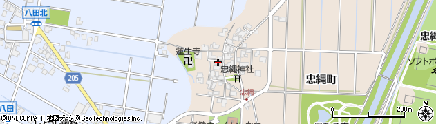 石川県金沢市忠縄町81周辺の地図