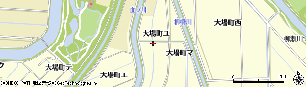 石川県金沢市大場町（ユ）周辺の地図