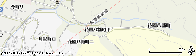 石川県金沢市花園八幡町（甲）周辺の地図