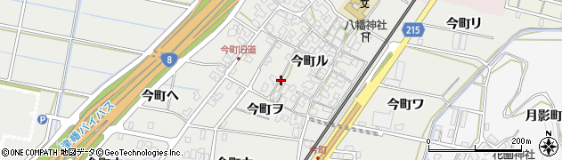 石川県金沢市今町周辺の地図