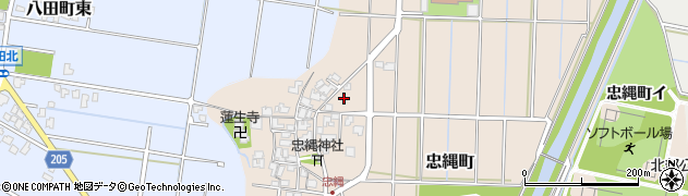 石川県金沢市忠縄町60周辺の地図