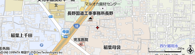 長野県長野市稲葉母袋787周辺の地図