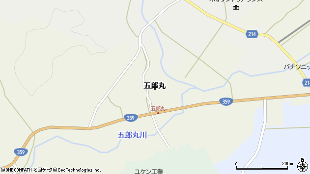 〒932-0862 富山県小矢部市五郎丸の地図