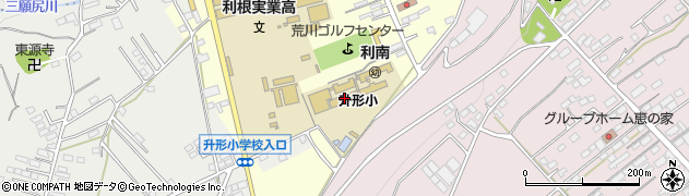 沼田市立升形小学校周辺の地図