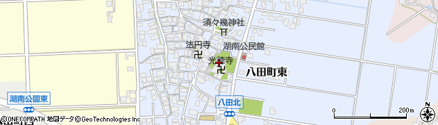 石川県金沢市八田町東周辺の地図