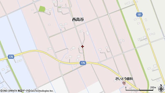 〒329-1221 栃木県塩谷郡高根沢町西高谷の地図