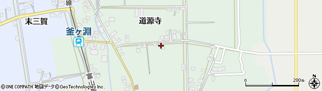 富山県立山町（中新川郡）道源寺周辺の地図
