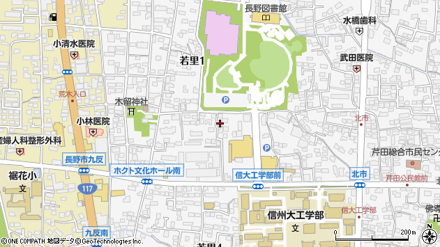 〒380-0928 長野県長野市若里の地図