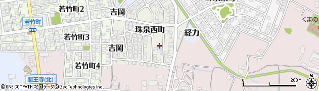 珠泉西町公園周辺の地図