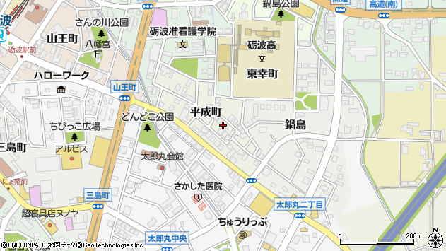 〒939-1361 富山県砺波市平成町の地図