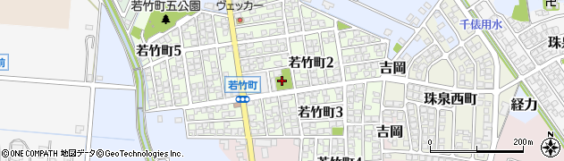 若竹町二丁目公園周辺の地図