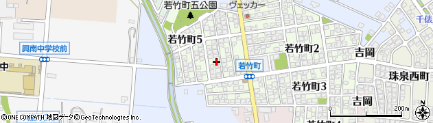 若竹町六丁目公園周辺の地図