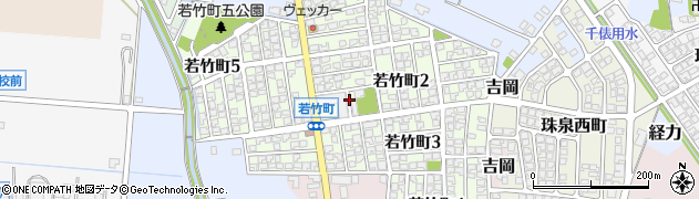 富山県富山市若竹町周辺の地図