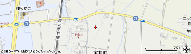 栃木県宇都宮市宝井町周辺の地図