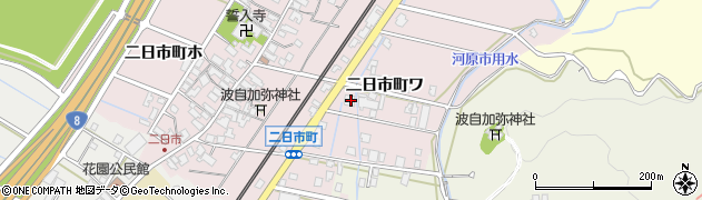 石川県金沢市二日市町ヘ周辺の地図