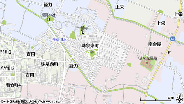 〒939-8156 富山県富山市珠泉東町の地図