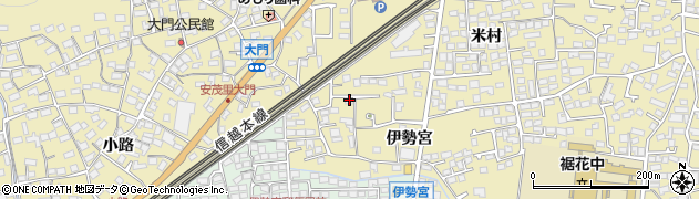 長野県長野市安茂里伊勢宮1760周辺の地図