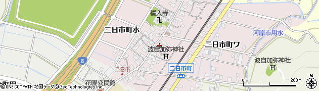 石川県金沢市二日市町（ヌ）周辺の地図