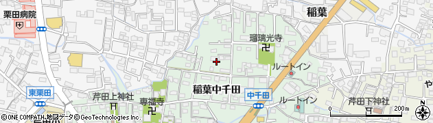 長野県長野市稲葉中千田周辺の地図