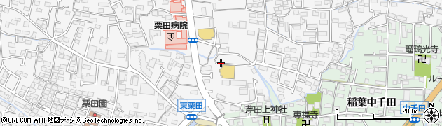 長野県長野市栗田（部屋田）周辺の地図