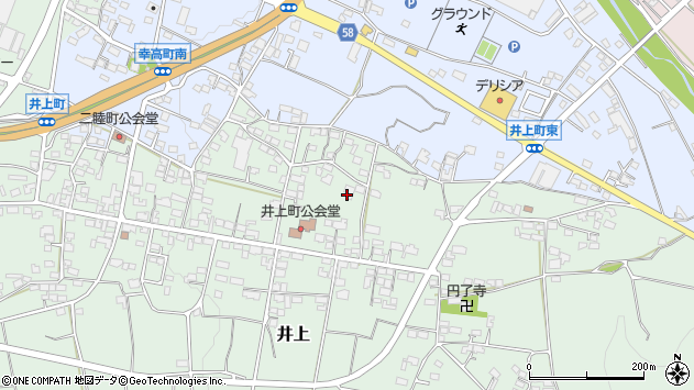 〒382-0045 長野県須坂市井上の地図