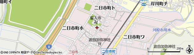 石川県金沢市二日市町（チ）周辺の地図