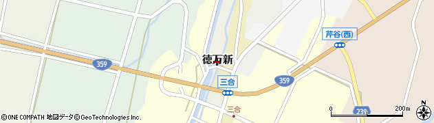 富山県砺波市徳万新周辺の地図
