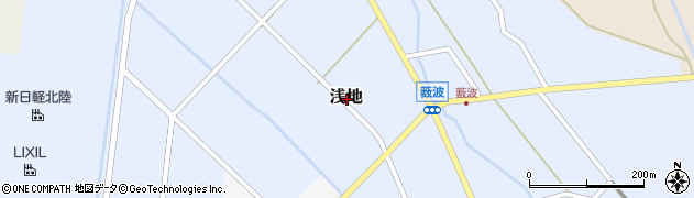 富山県小矢部市浅地周辺の地図