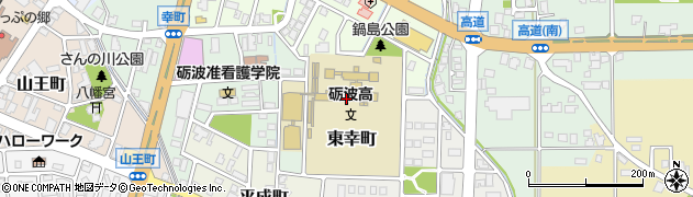 砺波高校周辺の地図