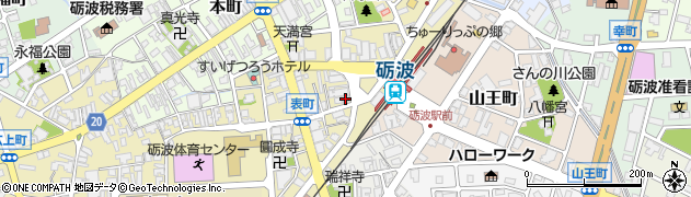 チューリップ交通株式会社　砺波営業所周辺の地図