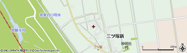 富山県立山町（中新川郡）三ツ塚周辺の地図
