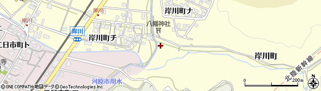 石川県金沢市岸川町周辺の地図