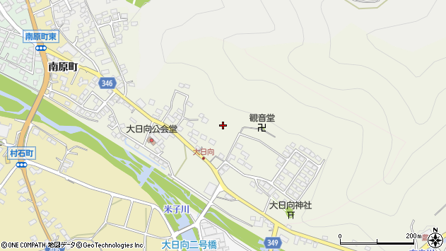 〒382-0025 長野県須坂市大日向町の地図