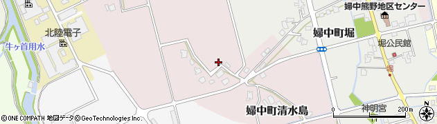 富山県富山市婦中町清水島周辺の地図