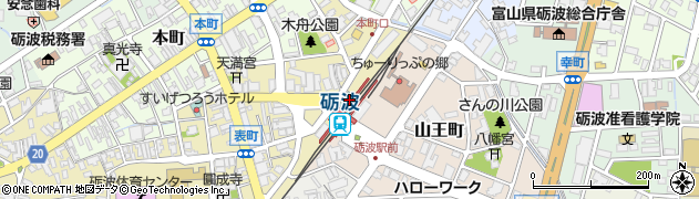 富山県砺波市表町1周辺の地図