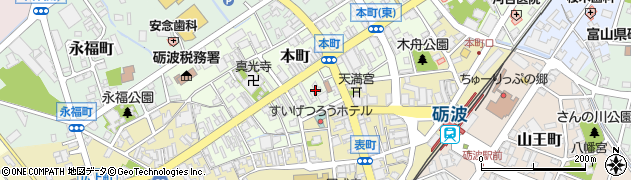 富山県砺波市本町7周辺の地図
