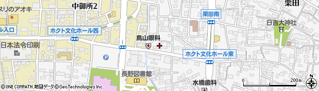 長野県長野市栗田吉原周辺の地図