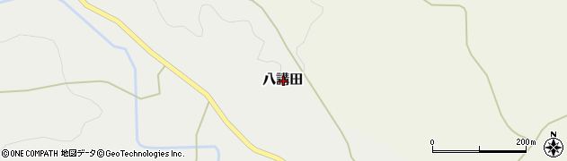 富山県小矢部市八講田周辺の地図