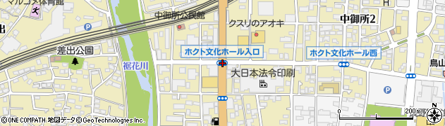 県民文化会館入口周辺の地図