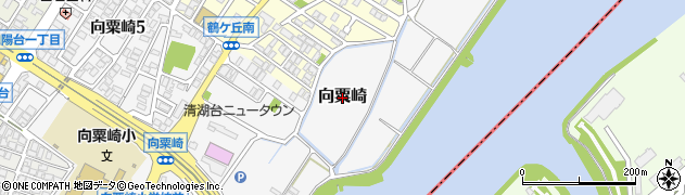 石川県内灘町（河北郡）向粟崎周辺の地図