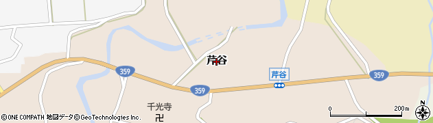 富山県砺波市芹谷周辺の地図