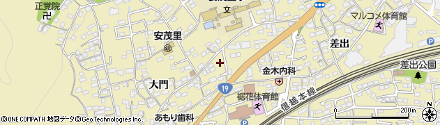 長野県長野市安茂里周辺の地図