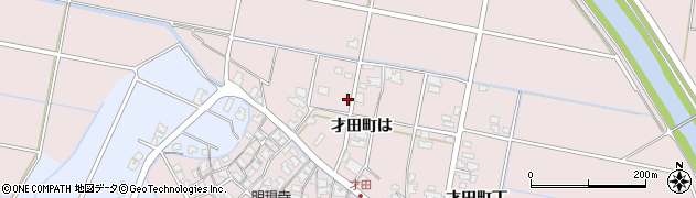 石川県金沢市才田町周辺の地図