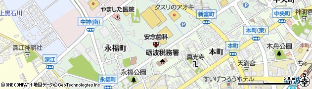 安念歯科医院周辺の地図