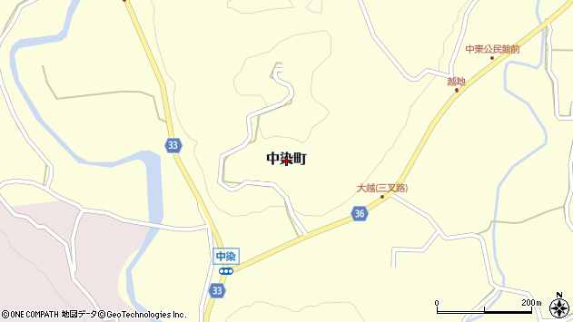 〒313-0212 茨城県常陸太田市中染町の地図
