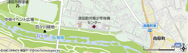 須坂市須坂勤労青少年体育センター周辺の地図