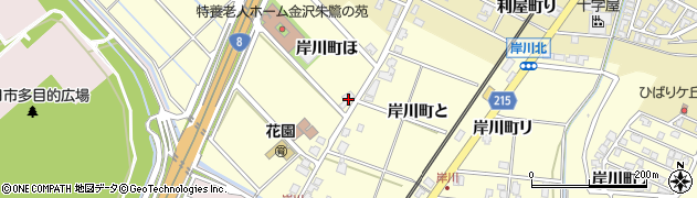 石川県金沢市岸川町（ほ）周辺の地図