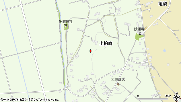 〒329-1212 栃木県塩谷郡高根沢町上柏崎の地図