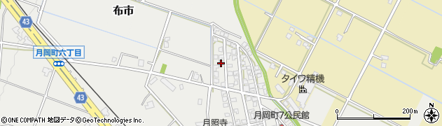 月の友の会月岡地区山本会員店周辺の地図